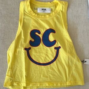 BNWT Soul Cycle Smiley Face Tank Top Size Small